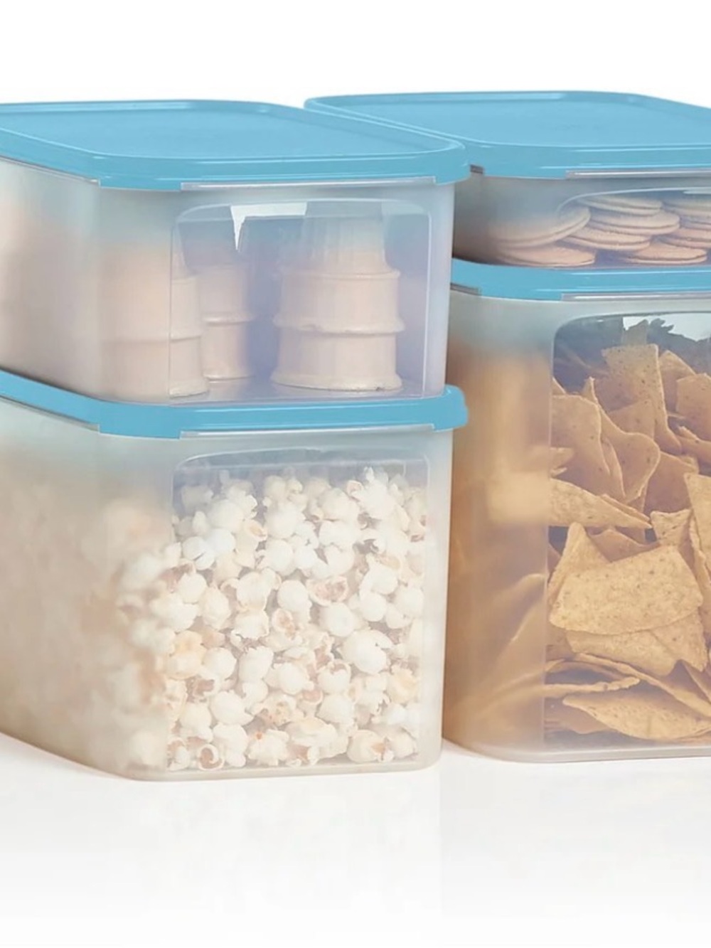 Tupperware modular mate blue-Lid Food Storage Containers - Set of 4